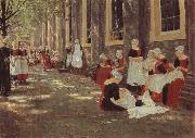 Max Liebermann The Orphanage at Amsterdam painting